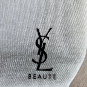 NWT YSL Yves Saint Laurent Beaute Trousse Grande Modele - Large Pouch Beige
